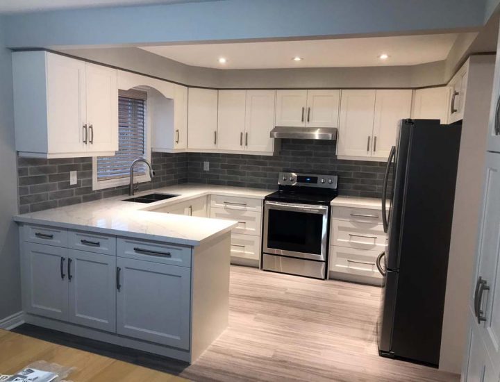 From Traditional Oak to Transitional White Transformation